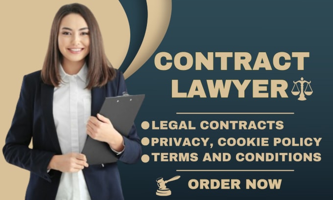 Gig Preview - Write legal contracts, agreements, nda, terms and conditions, privacy pol