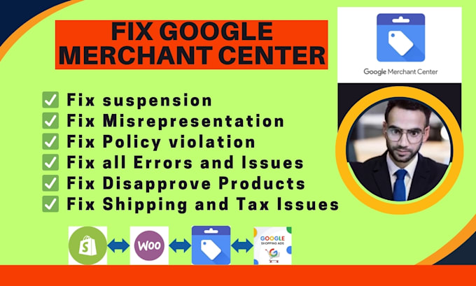 Gig Preview - Fix misrepresentation issue with google merchant center account