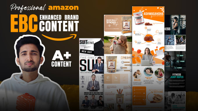 Gig Preview - Design ebc, enhanced brand content a plus for amazon