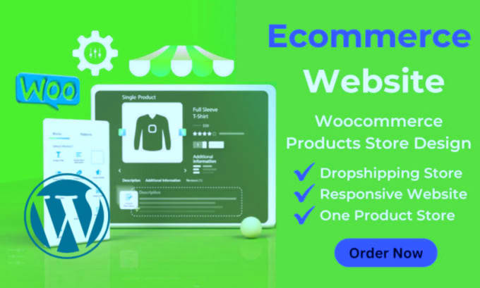 Gig Preview - Build ecommerce website by wordpress and elementor