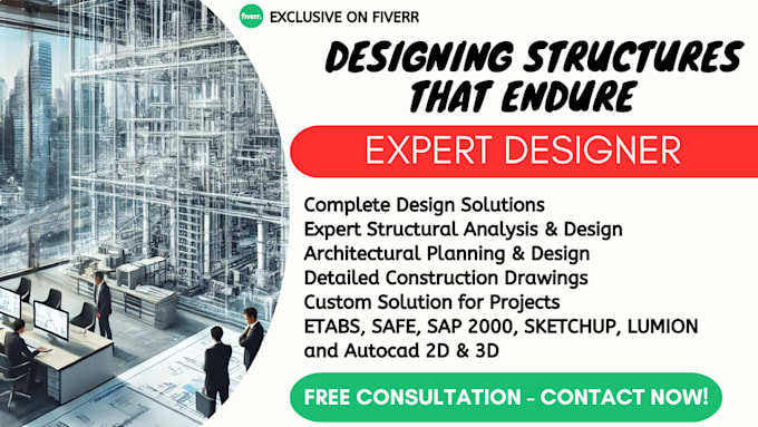 Bestseller - do expert structural, architectural design,3d rendering and engineering services