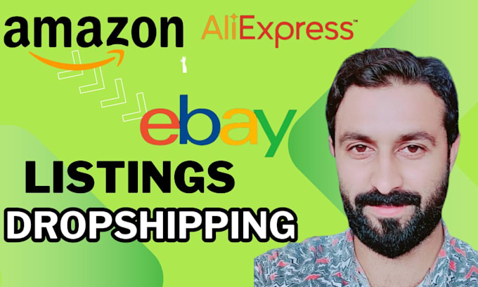 Gig Preview - Do amazon to ebay dropshipping top product listings