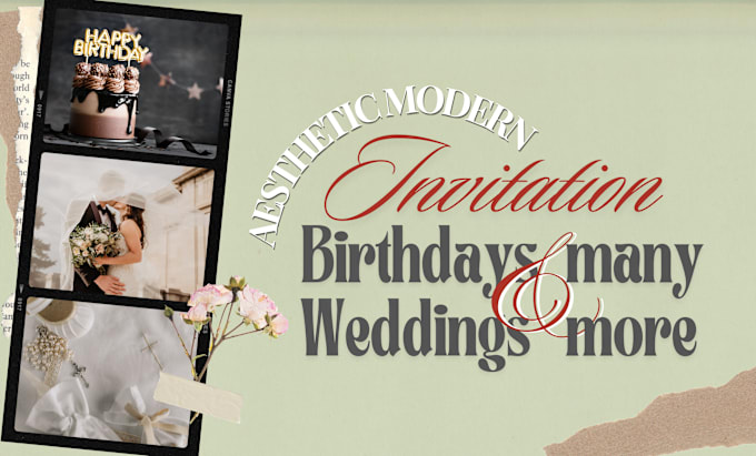 Gig Preview - Create you an invitation card