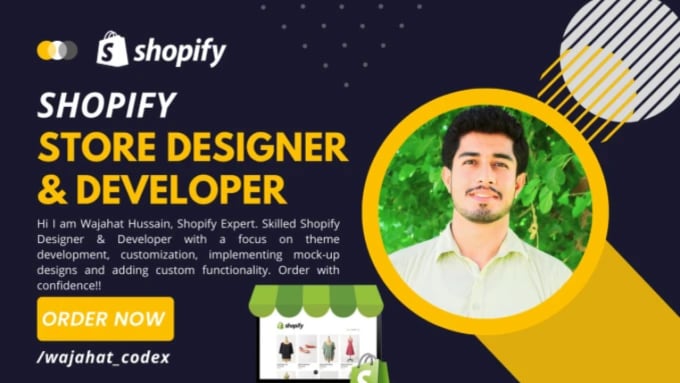 Gig Preview - Build shopify website customize and redesign shopify store