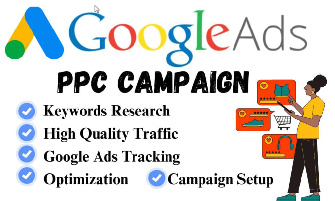 Gig Preview - Highly profitable google ads optimize and manage adwords ppc campaign