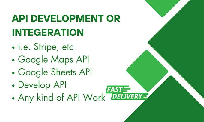 Gig Preview - Integrate or develop apis for your website or app