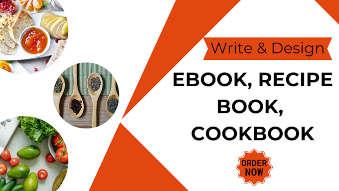 Gig Preview - Write, design, redesign cookbooks, ebooks on canva