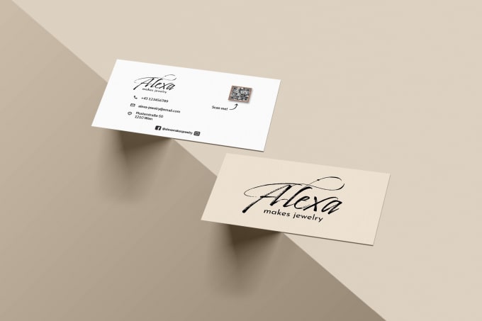 Gig Preview - Make professional, customized business card designs