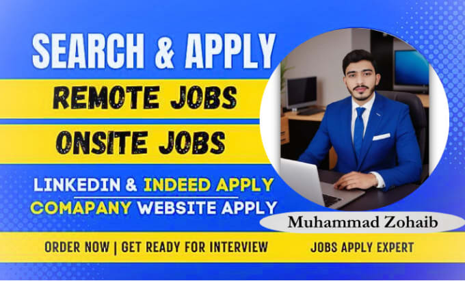 Gig Preview - Search and apply for remote jobs and onsite jobs and any job application