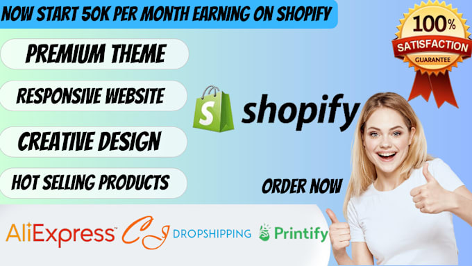 Gig Preview - Make edit or redesign shopify dropshipping store and clone shopify store