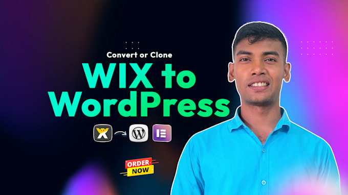 Gig Preview - Convert or clone wix to wordpress website using elementor pro