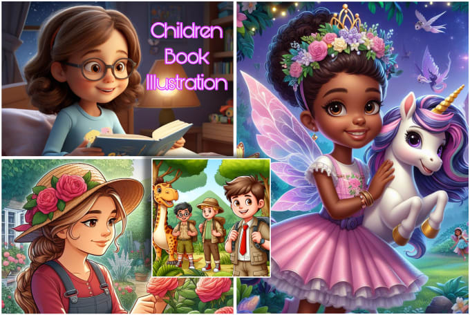 Bestseller - design fantasy children book illustrations and covers