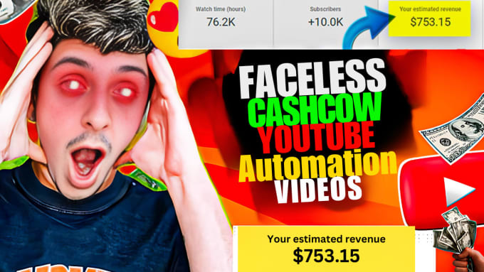 Gig Preview - Do professional creator of top 10 faceless cash cow videos