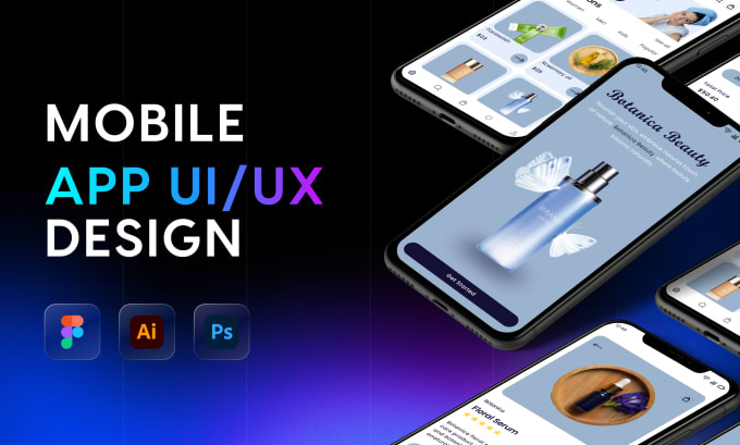 Gig Preview - Do mobile app UI UX design, website UI design with figma