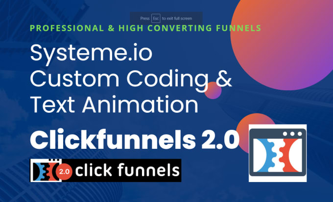 Gig Preview - Custom code and bug fixed in systeme, gohighlevel, clickfunnels