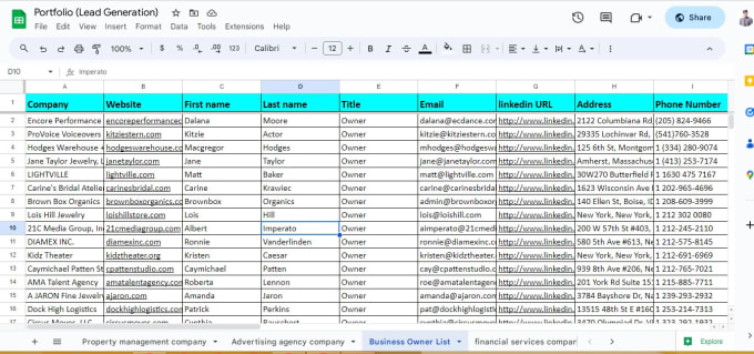 Gig Preview - Do b2b lead generation and data entry