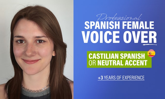 Gig Preview - Record a professional female spanish voice over narration