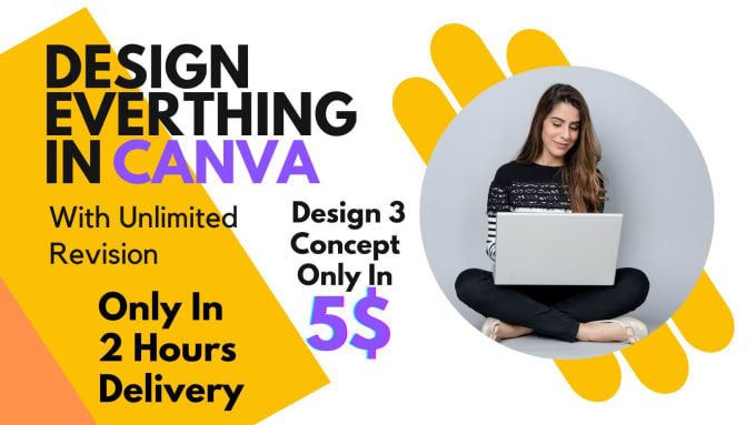 Gig Preview - Do design everything in canva