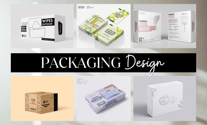 Gig Preview - Design elegant product packaging box, mailer box for amazon package