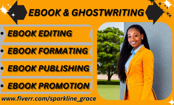 Gig Preview - Be professional fiction and nonfiction ebook writer ghostwriter amazon kindle