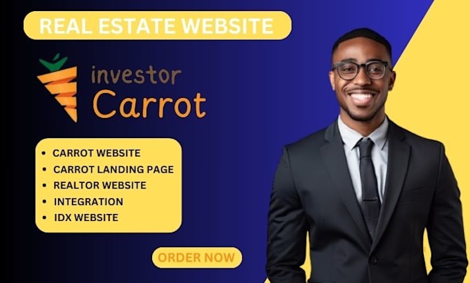 Gig Preview - Design investor carrot website, real estate website, carrot website, idx website