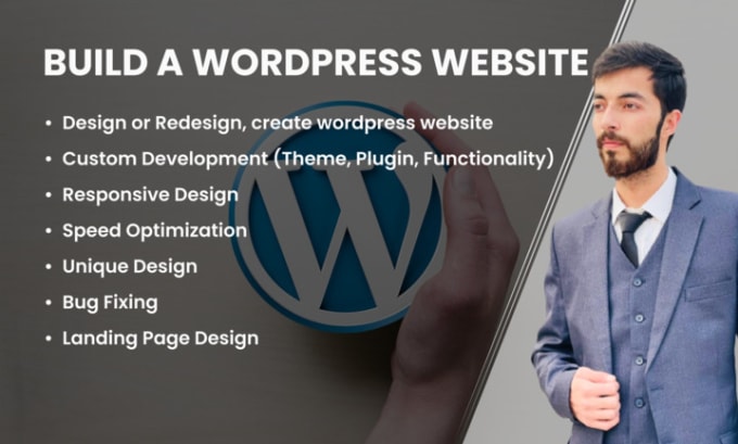 Gig Preview - Design, redesign, create, and build a wordpress website