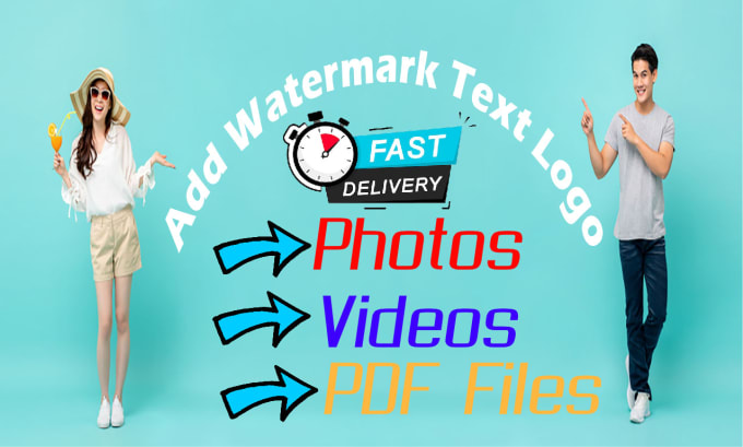 Gig Preview - Add watermark logo to photos, pdfs in 1 hour