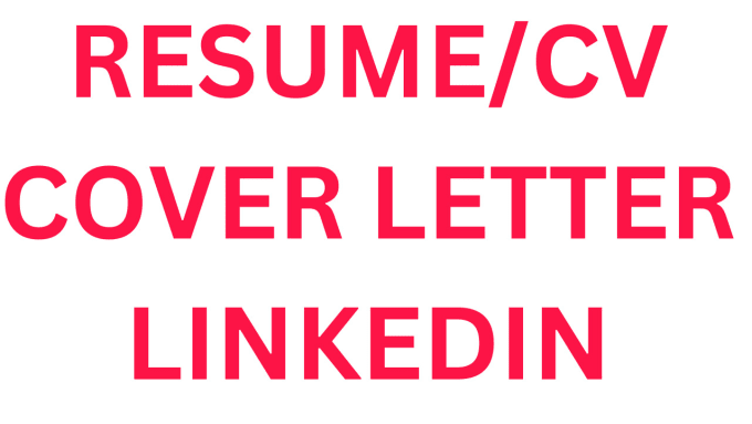 Gig Preview - Write your CV, resume, cover letter and optimize linkedin