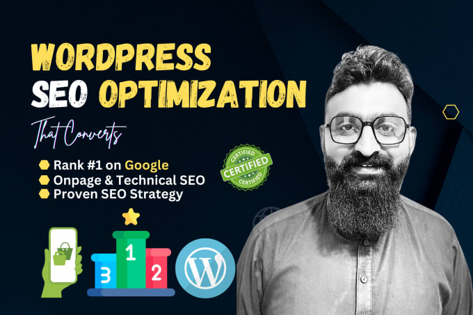 Gig Preview - Do wordpress website SEO optimization using rankmath