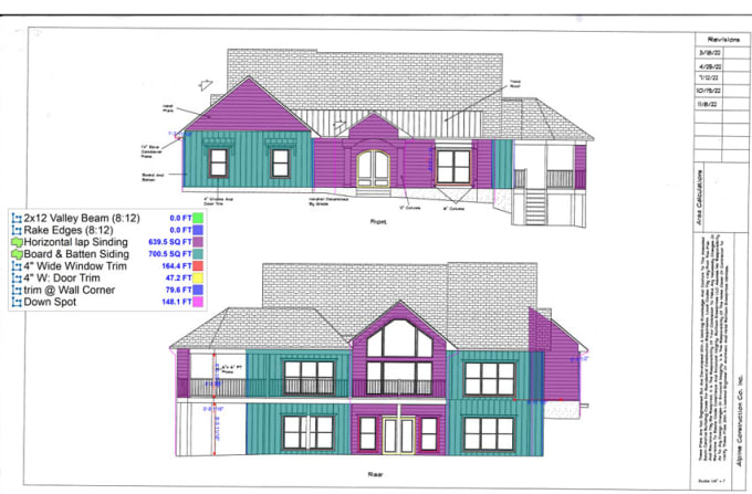 Gig Preview - Do construction cost estimation and material takeoff on planswift