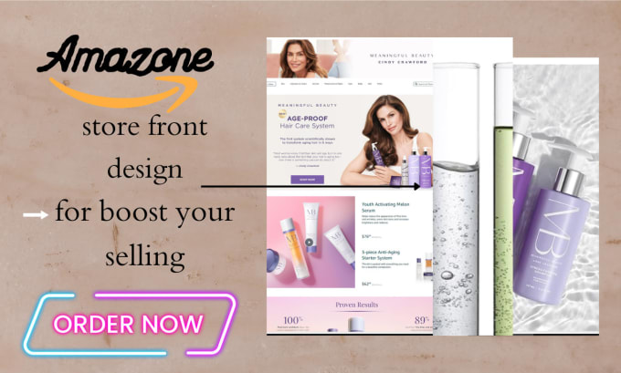 Gig Preview - Create amazon store front design or having a professionally designed store front