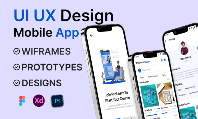 Bestseller - do wireframe design, UX UI design and mobile ui UX mockup with figma