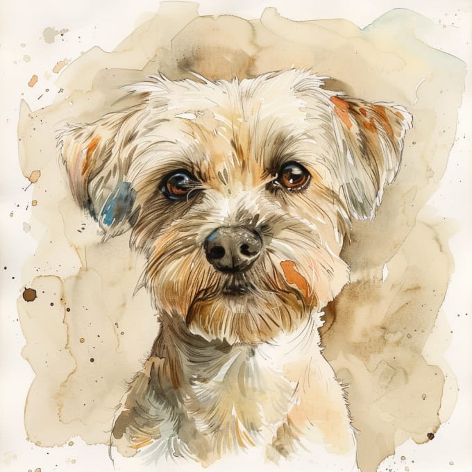 Gig Preview - Do realistic of your pets in watercolor