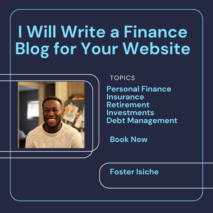 Gig Preview - Write an SEO friendly well researched finance blog post