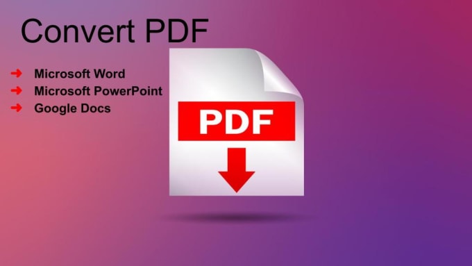 Bestseller - convert your PDF to word, powerpoint, google docs