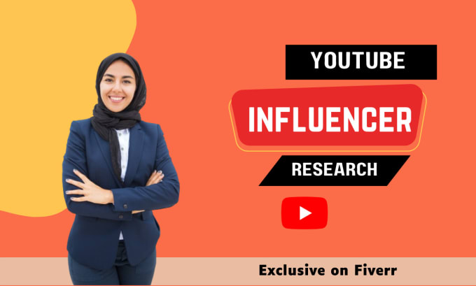 Gig Preview - Find best youtube influencer and valid email leads