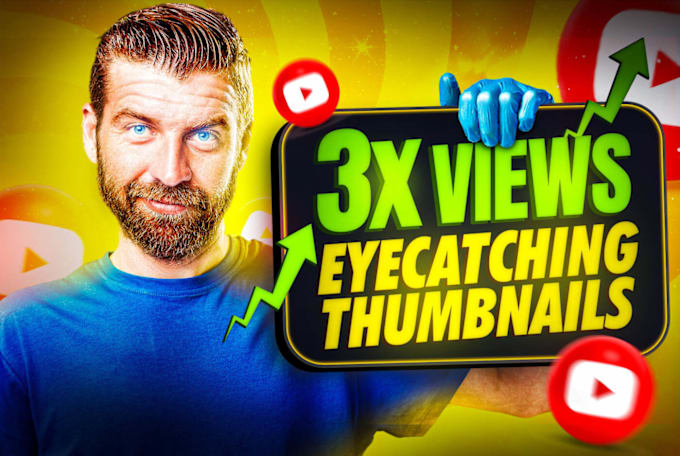 Gig Preview - Create eye catchy youtube thumbnail design