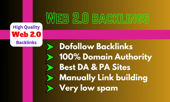 Bestseller - build web 2 0 backlinks on top sites