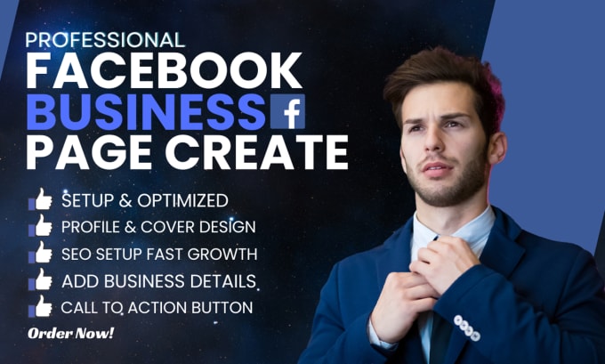 Gig Preview - Do professional facebook page create and customize setup