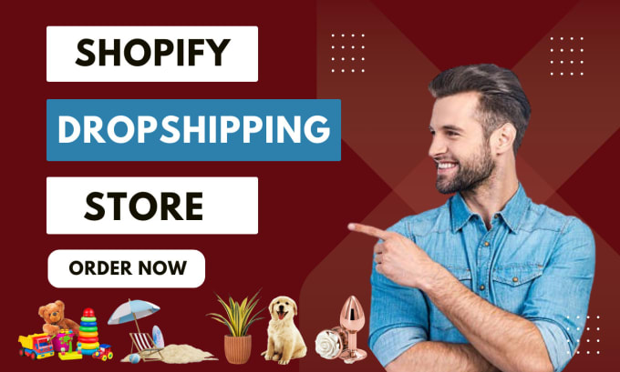 Gig Preview - Build shopify dropshipping store, shopify website with winning products