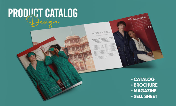 Gig Preview - Design product catalog, brochure, catalogue, sell sheet, lookbook, booklet