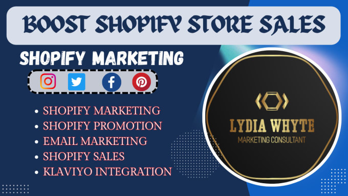 Gig Preview - Effective shopify marketing, shopify promotion to increase shopify sales