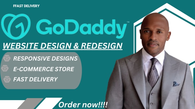 Gig Preview - Do godaddy website design godaddy website redesign develop godaddy website