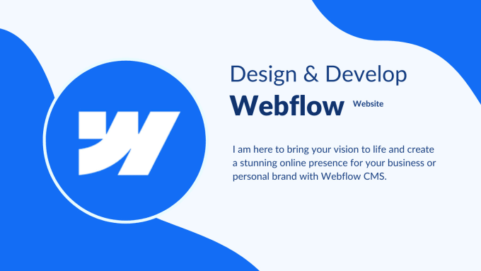 Gig Preview - Design and develop webflow website