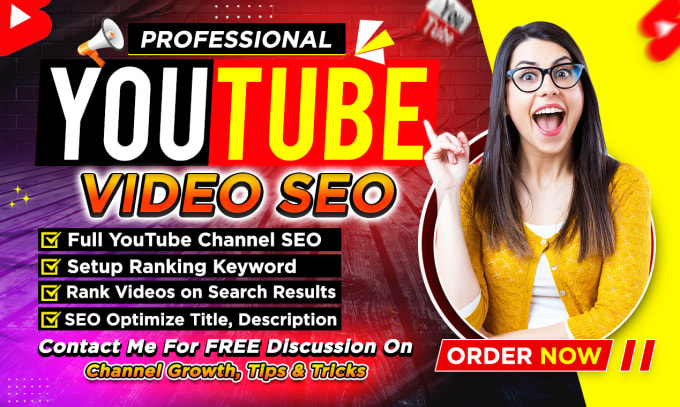 Gig Preview - Do best youtube video seo expert optimize and channel growth manager