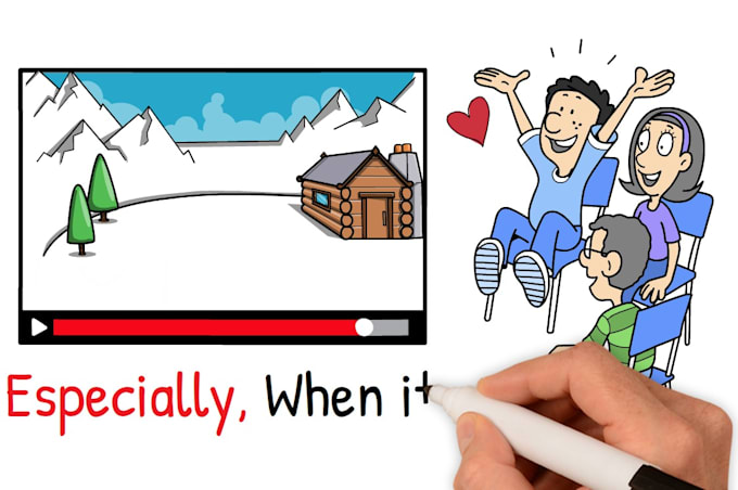 Gig Preview - Create a whiteboard animation explainer video for youtube