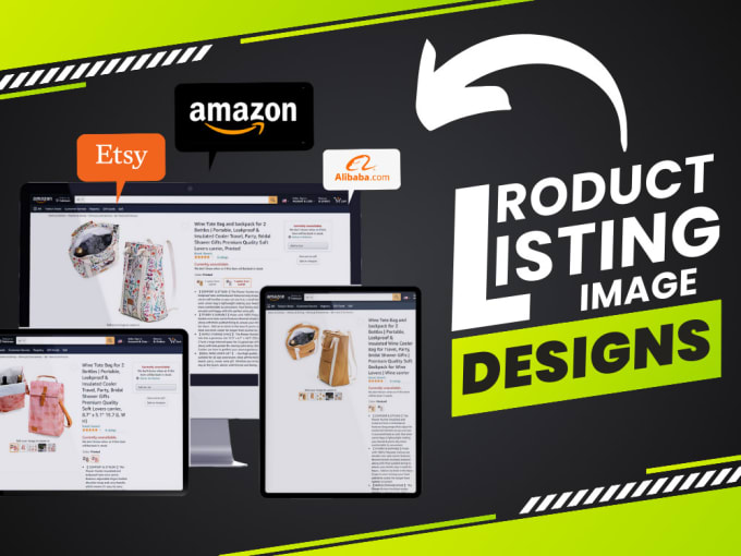 Gig Preview - Design product listing images for amazon, ebay etc