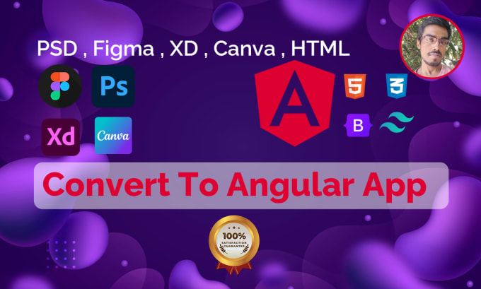 Gig Preview - Convert figma,psd,xd to angular website