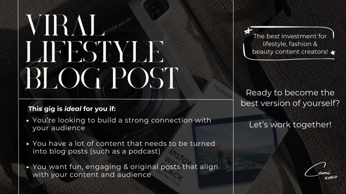 Gig Preview - Write viral lifestyle blog posts