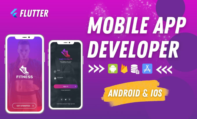 Gig Preview - Do mobile app development for android and ios app as flutter developer